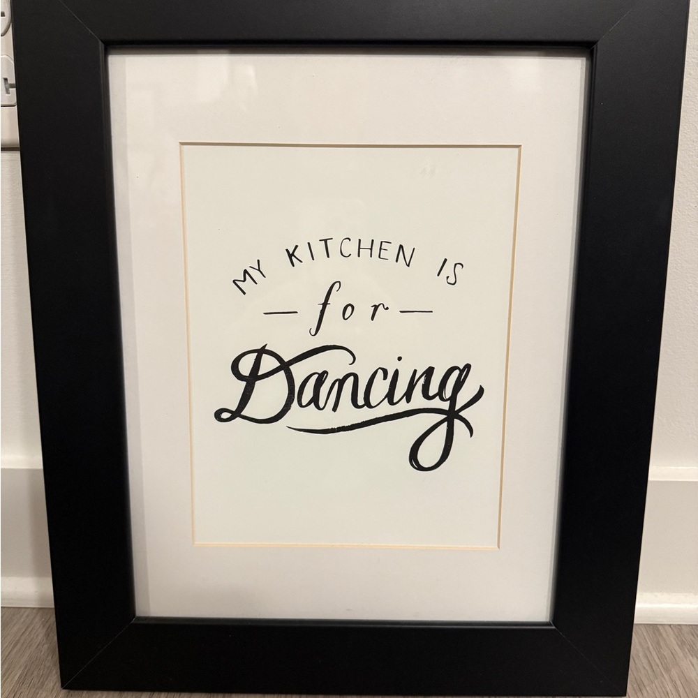 Black Framed Kitchen Art Print